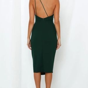 HELLO MOLLY GREEN MIDI DRESS